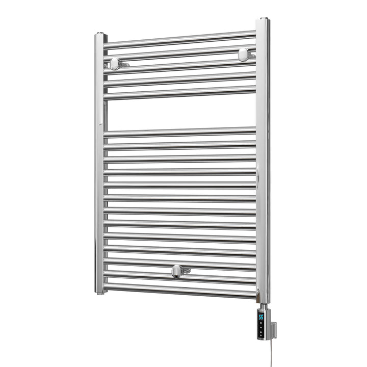 Roma - Chrome Electric Towel Rail H842mm x W600mm Straight 300w Thermostatic WIFI
