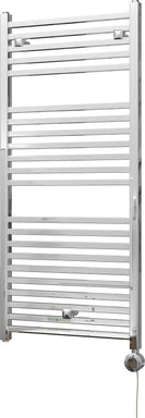 Todi - Chrome Electric Towel Rail H1110mm x W500mm Straight 300w Thermostatic