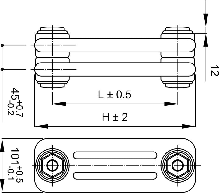 Bircham - Raw Metal Column Radiator H500mm x W1331mm 3 Column