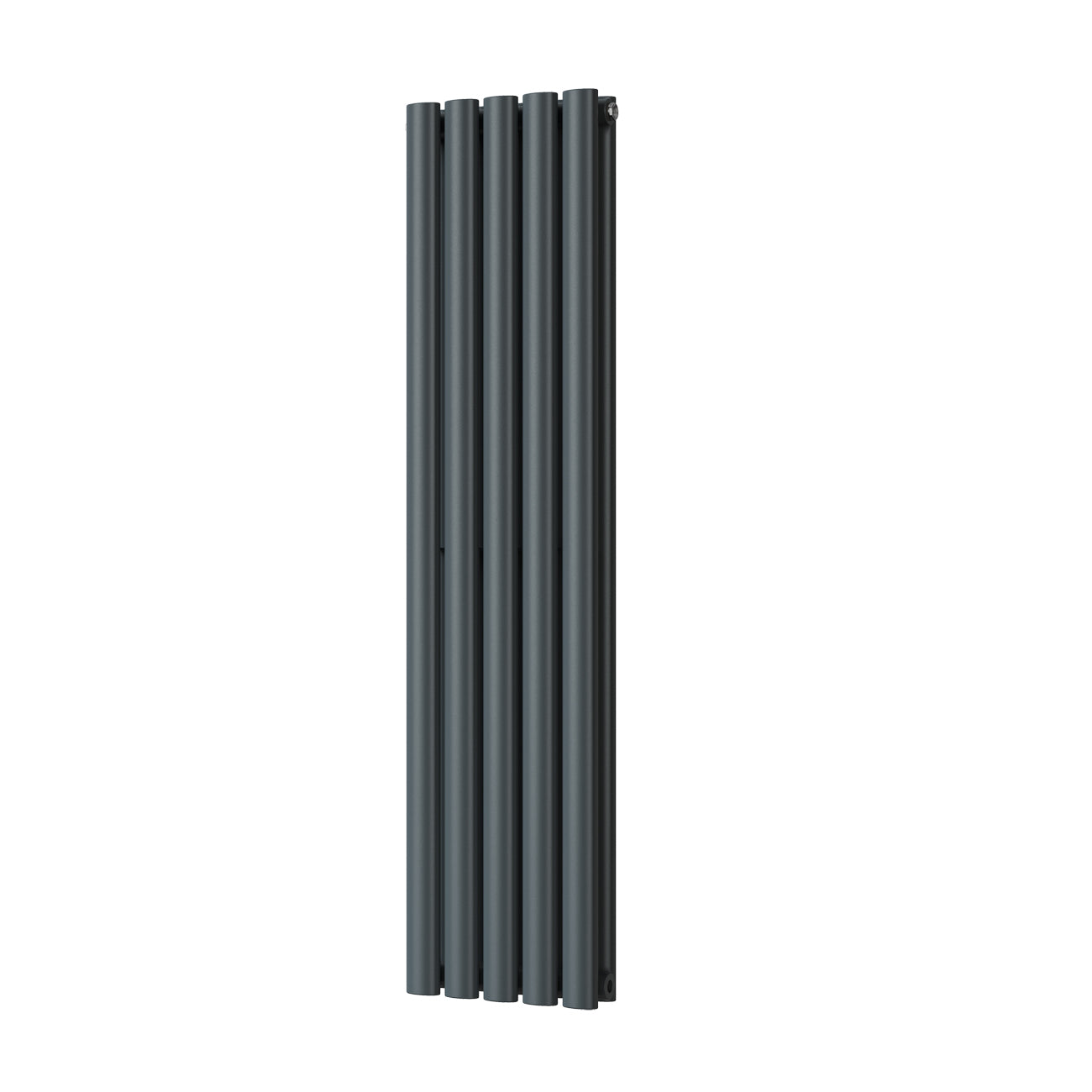 Omeara - Anthracite Designer Radiator H1200mm x W290mm Double Panel - Feet Included
