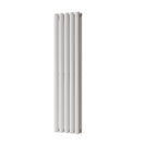 Omeara - White Designer Radiator H1200mm x W290mm Double Panel - Feet Included