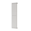 Omeara - White Designer Radiator H1200mm x W290mm Single Panel - Feet Included
