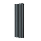 Omeara - Anthracite Vertical Radiator H1200mm x W348mm Double Panel