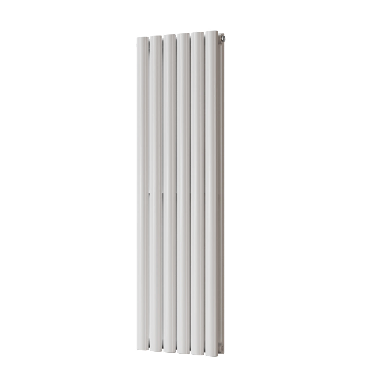 Omeara - White Designer Radiator H1200mm x W348mm Double Panel - Feet Included