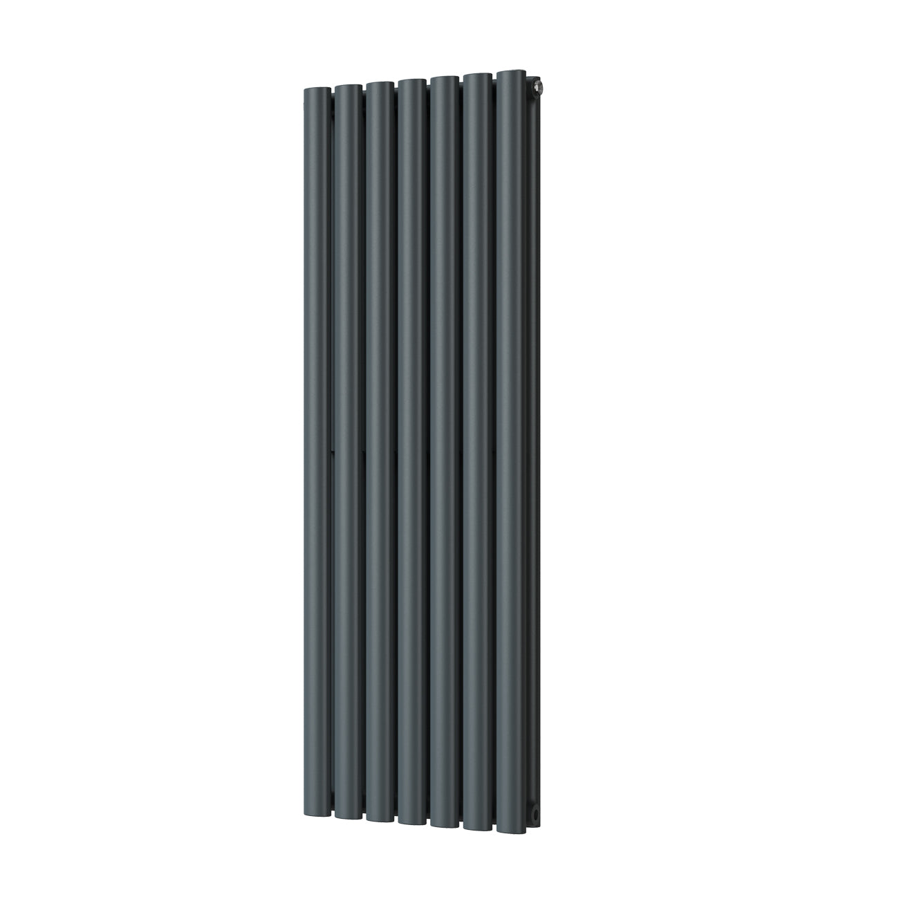 Omeara - Anthracite Designer Radiator H1200mm x W406mm Double Panel - Feet Included
