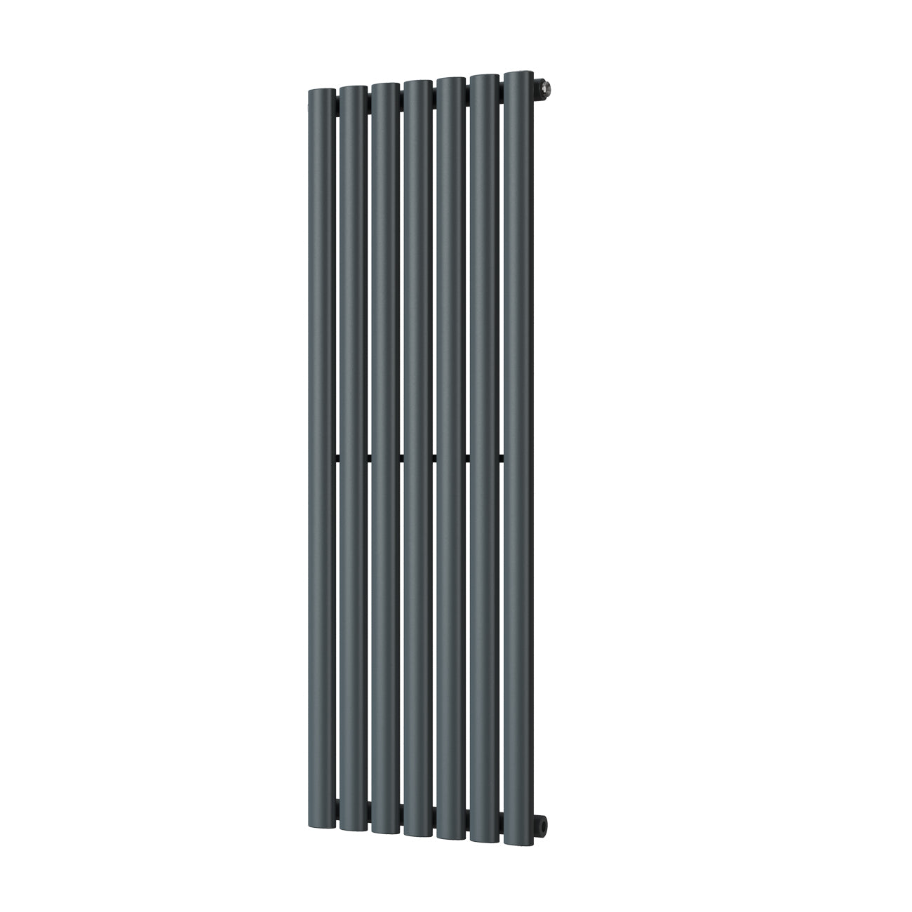 Omeara - Anthracite Designer Radiator H1200mm x W406mm Single Panel - Feet Included