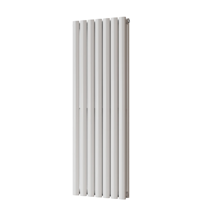Omeara - White Designer Radiator H1200mm x W406mm Double Panel - Feet Included