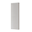 Omeara - White Designer Radiator H1200mm x W406mm Double Panel - Feet Included