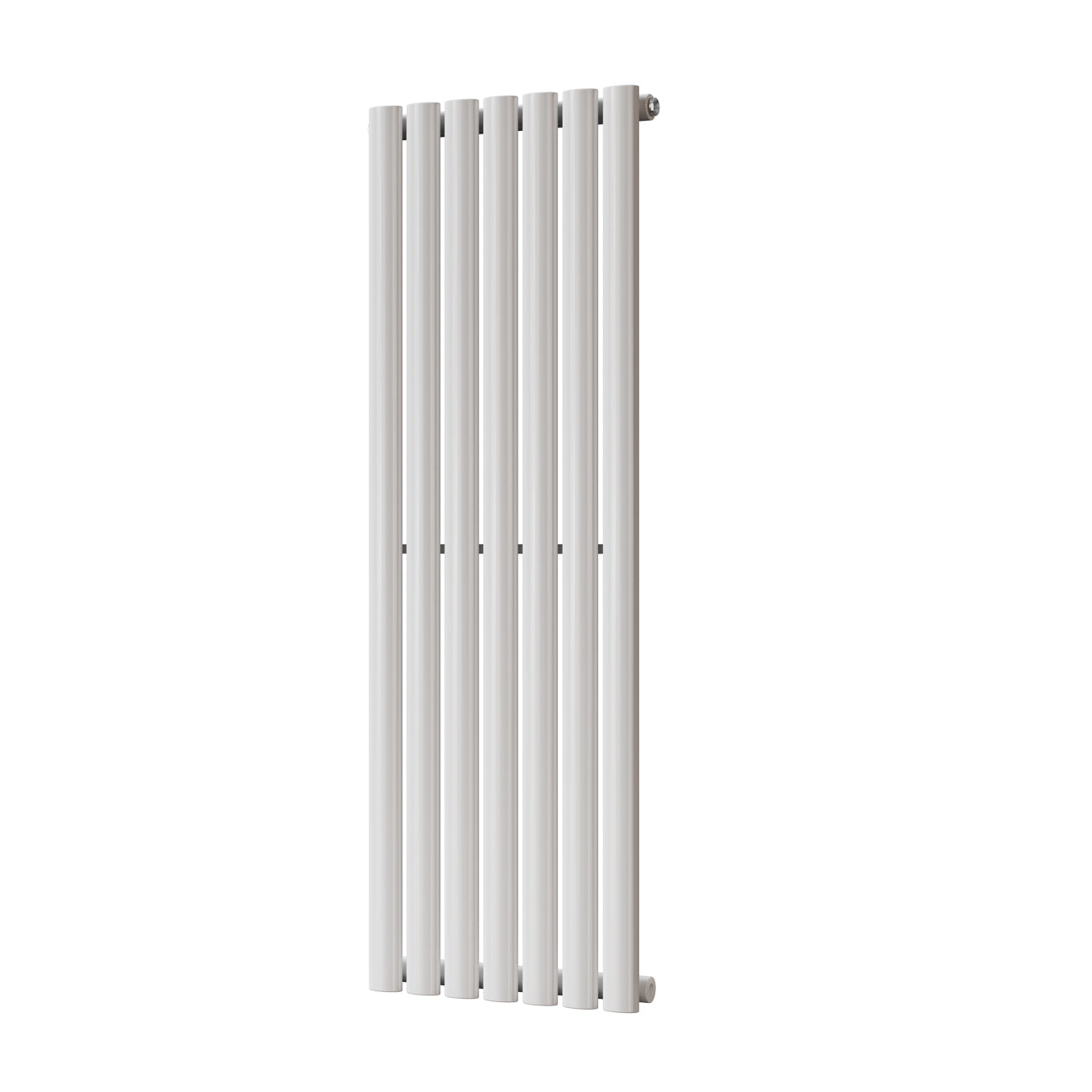 Omeara - White Designer Radiator H1200mm x W406mm Single Panel - Feet Included