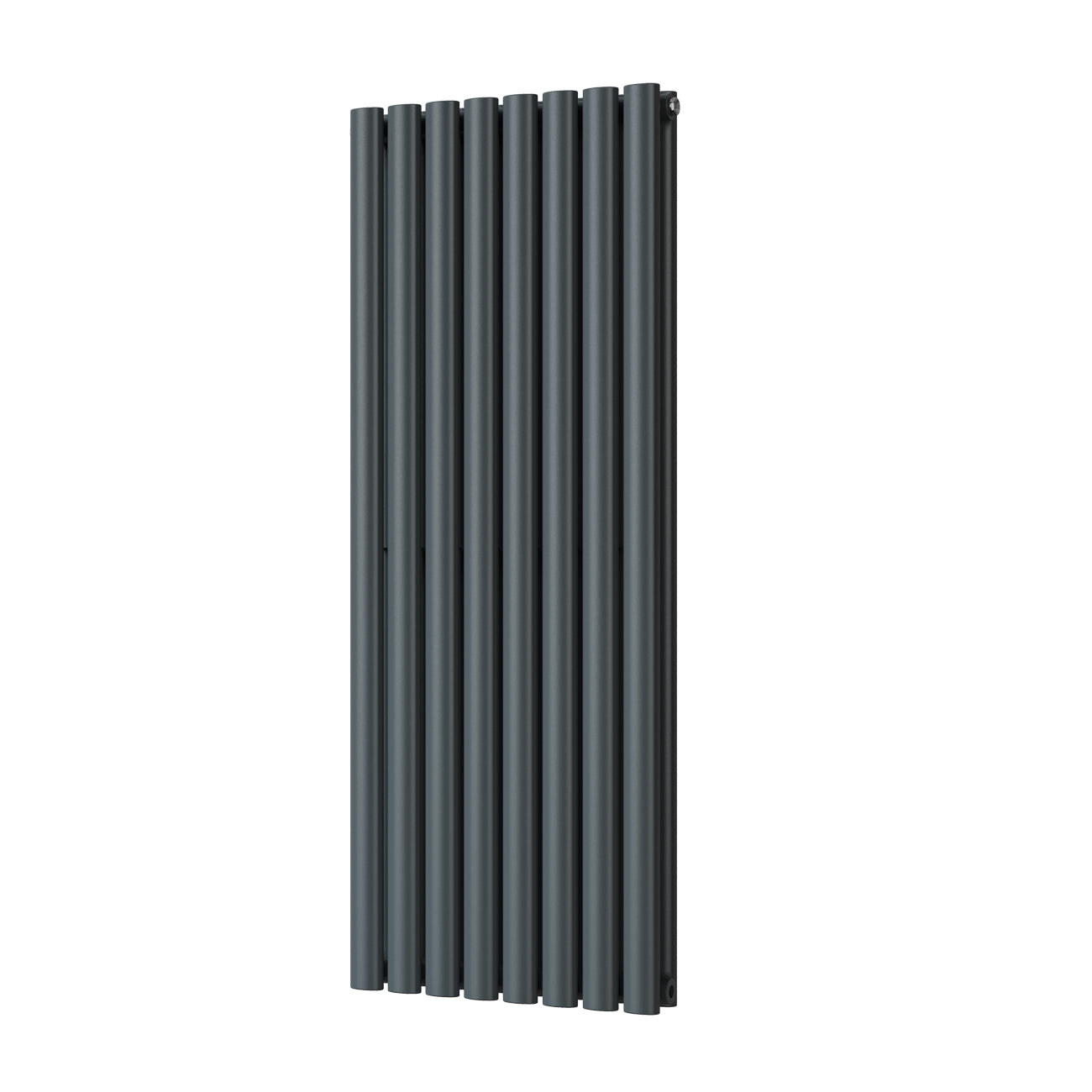 Omeara - Anthracite Designer Radiator H1200mm x W464mm Double Panel - Feet Included