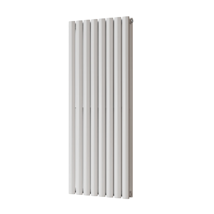 Omeara - White Designer Radiator H1200mm x W464mm Double Panel - Feet Included