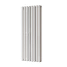 Omeara - White Designer Radiator H1200mm x W464mm Double Panel - Feet Included