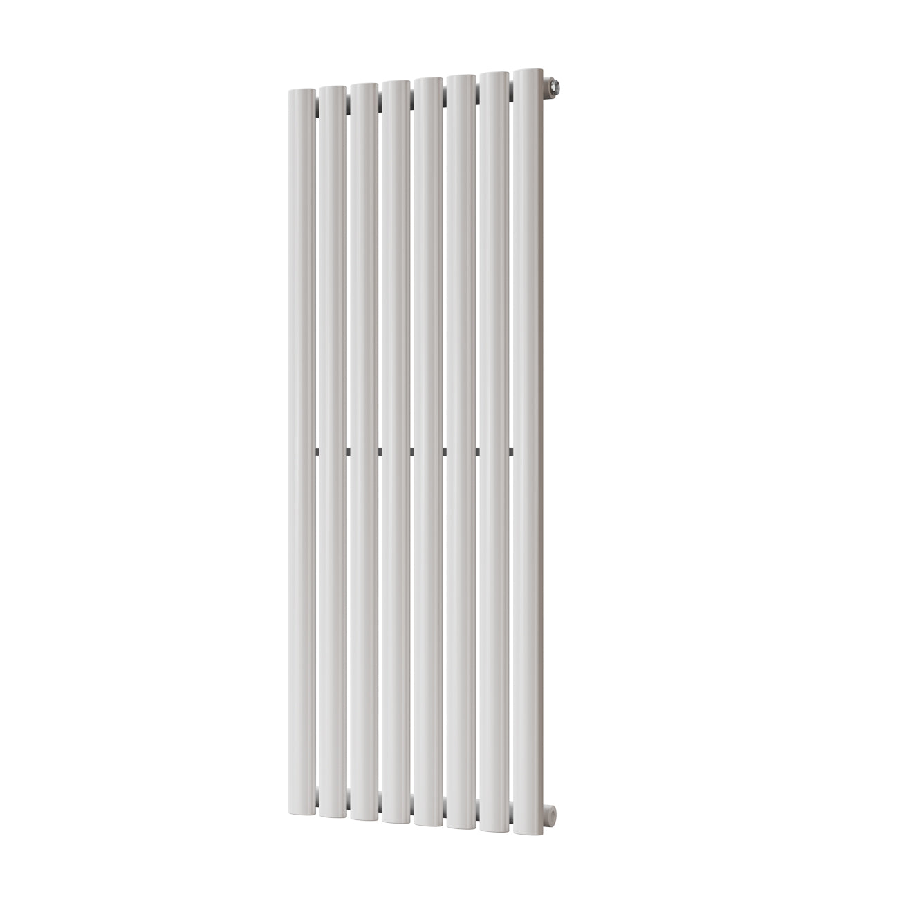Omeara - White Designer Radiator H1200mm x W464mm Single Panel - Feet Included