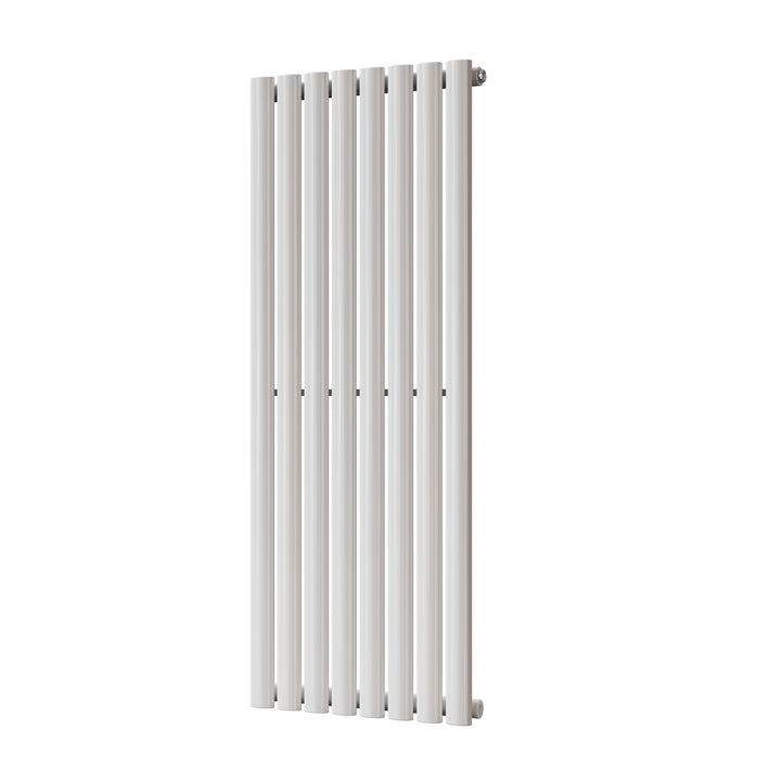 Omeara - White Designer Radiator H1200mm x W464mm Single Panel - Feet Included