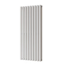 Omeara - White Designer Radiator H1200mm x W522mm Double Panel - Feet Included