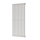 Omeara - White Designer Radiator H1200mm x W522mm Single Panel - Feet Included