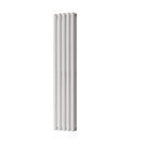 Omeara - White Designer Radiator H1400mm x W290mm Double Panel - Feet Included