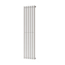Omeara - White Designer Radiator H1400mm x W348mm Single Panel - Feet Included