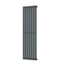 Omeara - Anthracite Vertical Radiator H1400mm x W406mm Single Panel