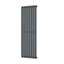 Omeara - Anthracite Vertical Radiator H1400mm x W464mm Single Panel