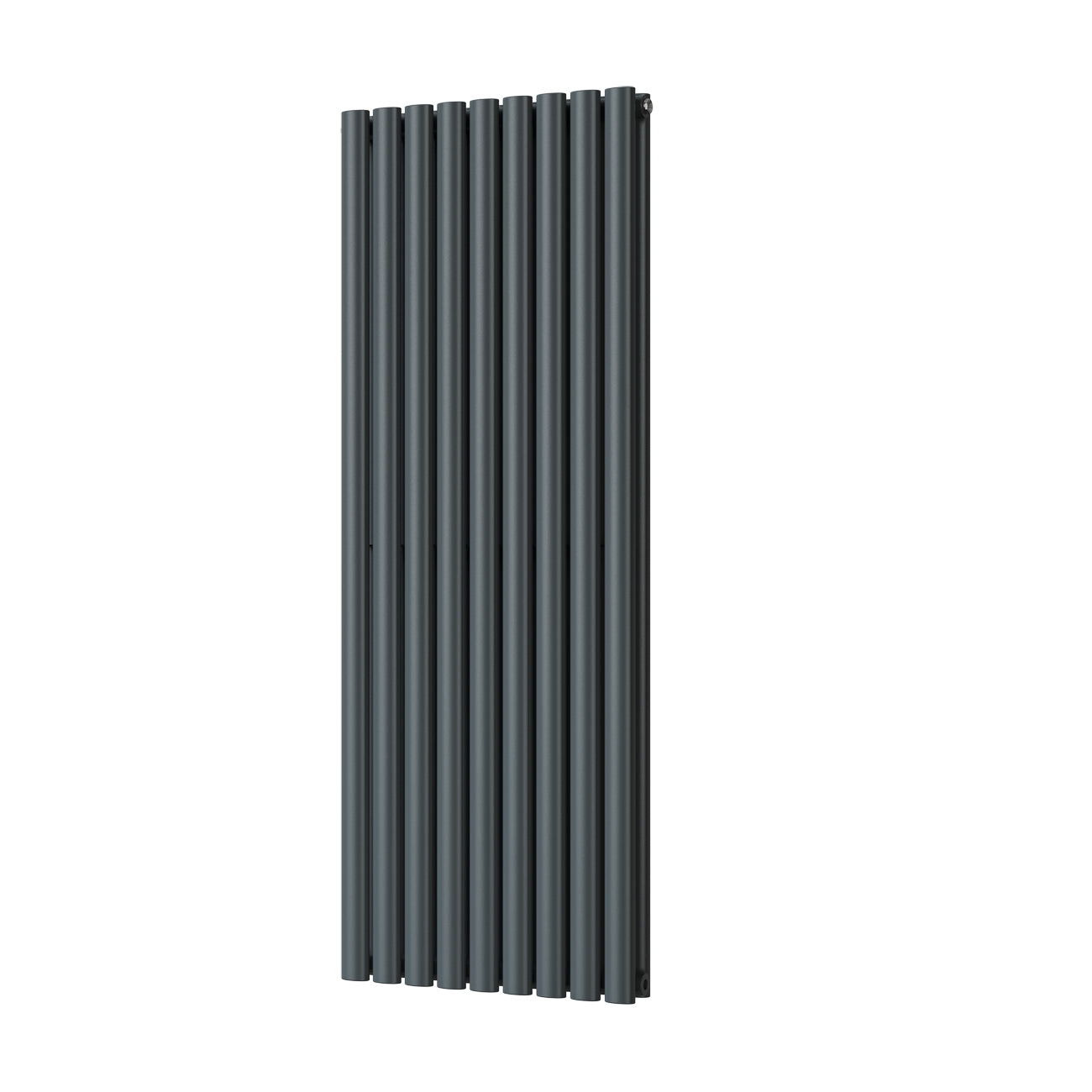 Omeara - Anthracite Designer Radiator H1400mm x W522mm Double Panel - Feet Included