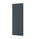 Omeara - Anthracite Designer Radiator H1400mm x W522mm Double Panel - Feet Included