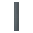 Omeara - Anthracite Designer Radiator H1600mm x W290mm Double Panel - Feet Included