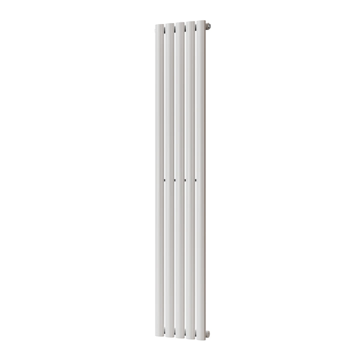 Omeara - White Designer Radiator H1600mm x W290mm Single Panel - Feet Included