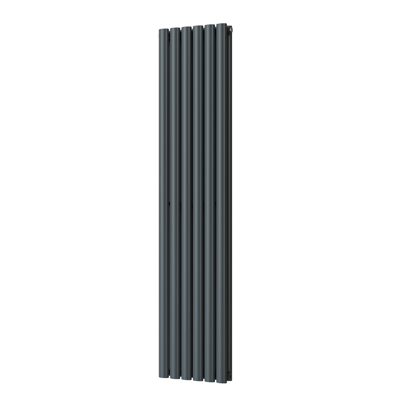Omeara - Anthracite Designer Radiator H1600mm x W348mm Double Panel - Feet Included