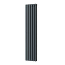 Omeara - Anthracite Designer Radiator H1600mm x W348mm Double Panel - Feet Included