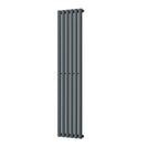 Omeara - Anthracite Designer Radiator H1600mm x W348mm Single Panel - Feet Included