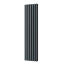Omeara - Anthracite Designer Radiator H1600mm x W406mm Double Panel - Feet Included