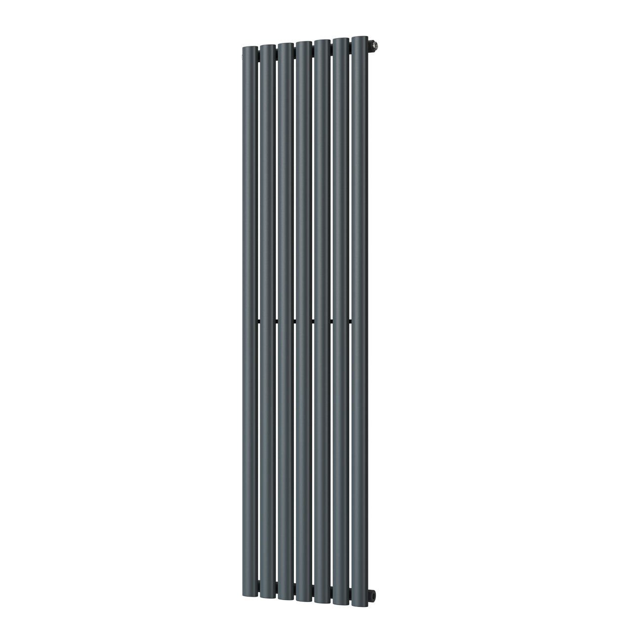 Omeara - Anthracite Designer Radiator H1600mm x W406mm Single Panel - Feet Included