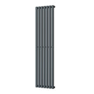 Omeara - Anthracite Designer Radiator H1600mm x W406mm Single Panel - Feet Included