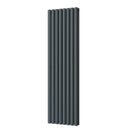 Omeara - Anthracite Designer Radiator H1600mm x W464mm Double Panel - Feet Included