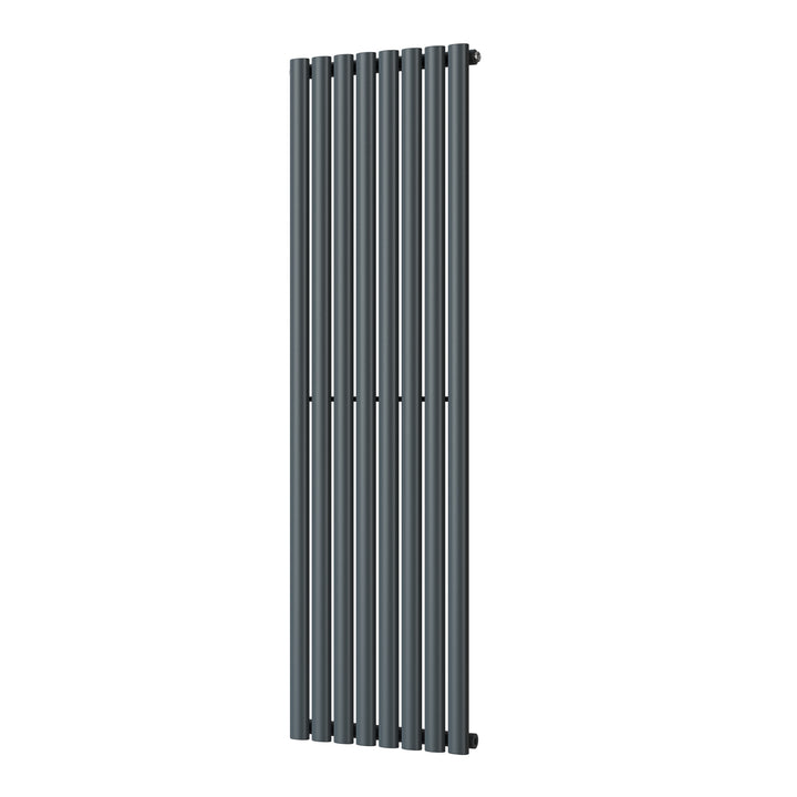 Omeara - Anthracite Designer Radiator H1600mm x W464mm Single Panel - Feet Included