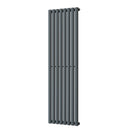 Omeara - Anthracite Designer Radiator H1600mm x W464mm Single Panel - Feet Included