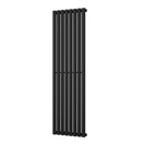 Omeara - Black Vertical Radiator H1600mm x W464mm Single Panel