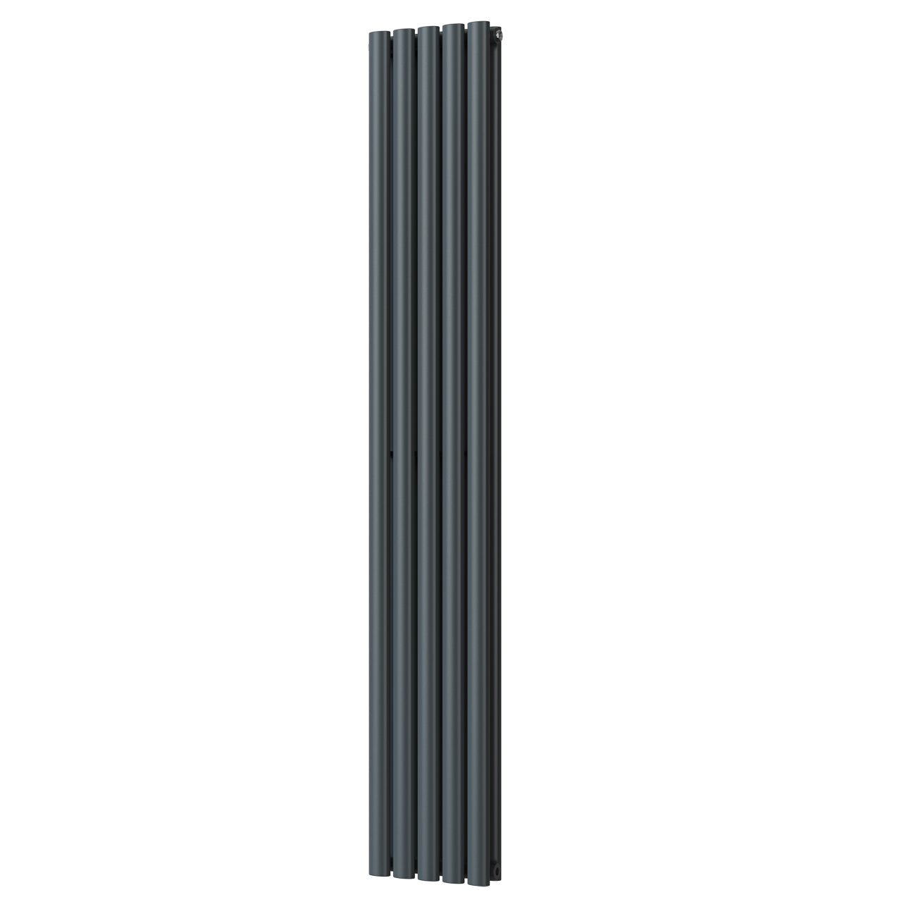 Omeara - Anthracite Designer Radiator H1800mm x W290mm Double Panel - Feet Included