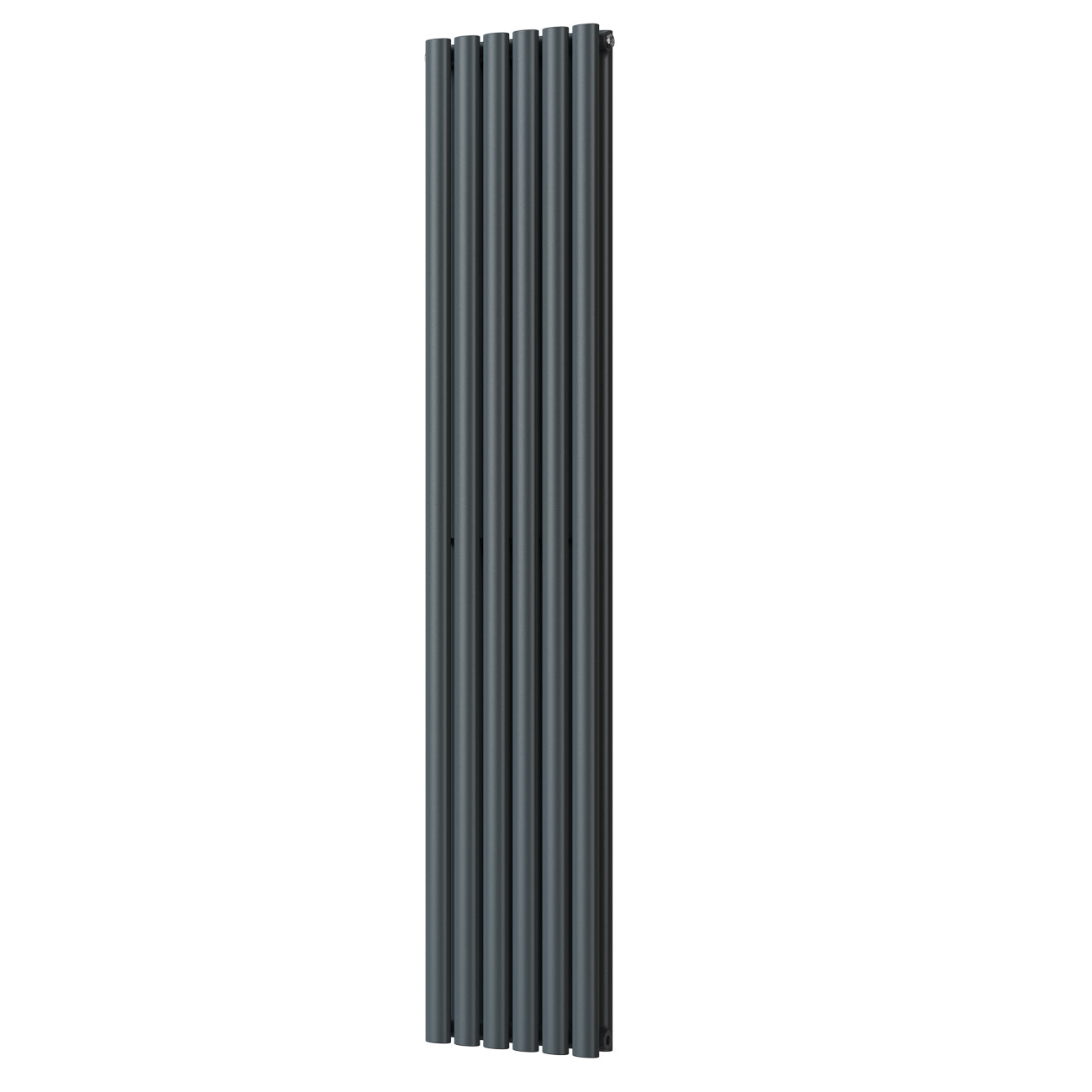 Omeara - Anthracite Designer Radiator H1800mm x W348mm Double Panel - Feet Included