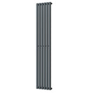 Omeara - Anthracite Designer Radiator H1800mm x W348mm Single Panel - Feet Included
