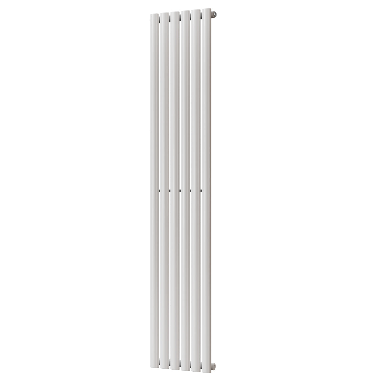 Omeara - White Designer Radiator H1800mm x W348mm Single Panel - Feet Included