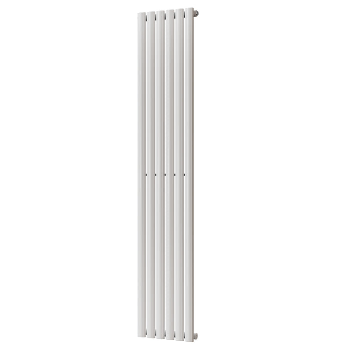 Omeara - White Designer Radiator H1800mm x W348mm Single Panel - Feet Included