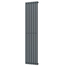 Omeara - Anthracite Designer Radiator H1800mm x W406mm Single Panel - Feet Included