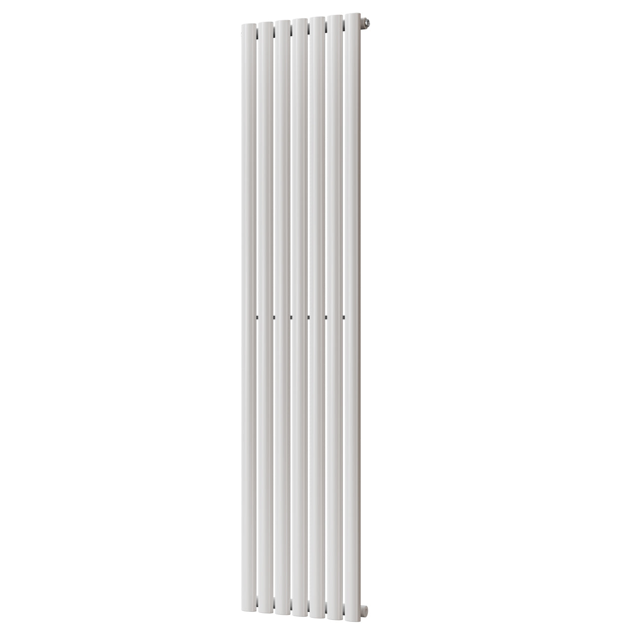 Omeara - White Designer Radiator H1800mm x W406mm Single Panel - Feet Included