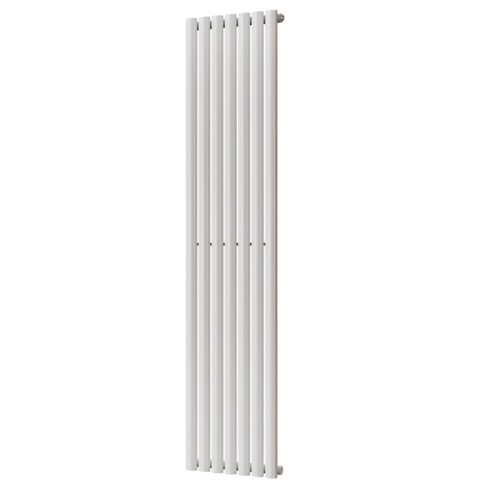 Omeara - White Designer Radiator H1800mm x W406mm Single Panel - Feet Included