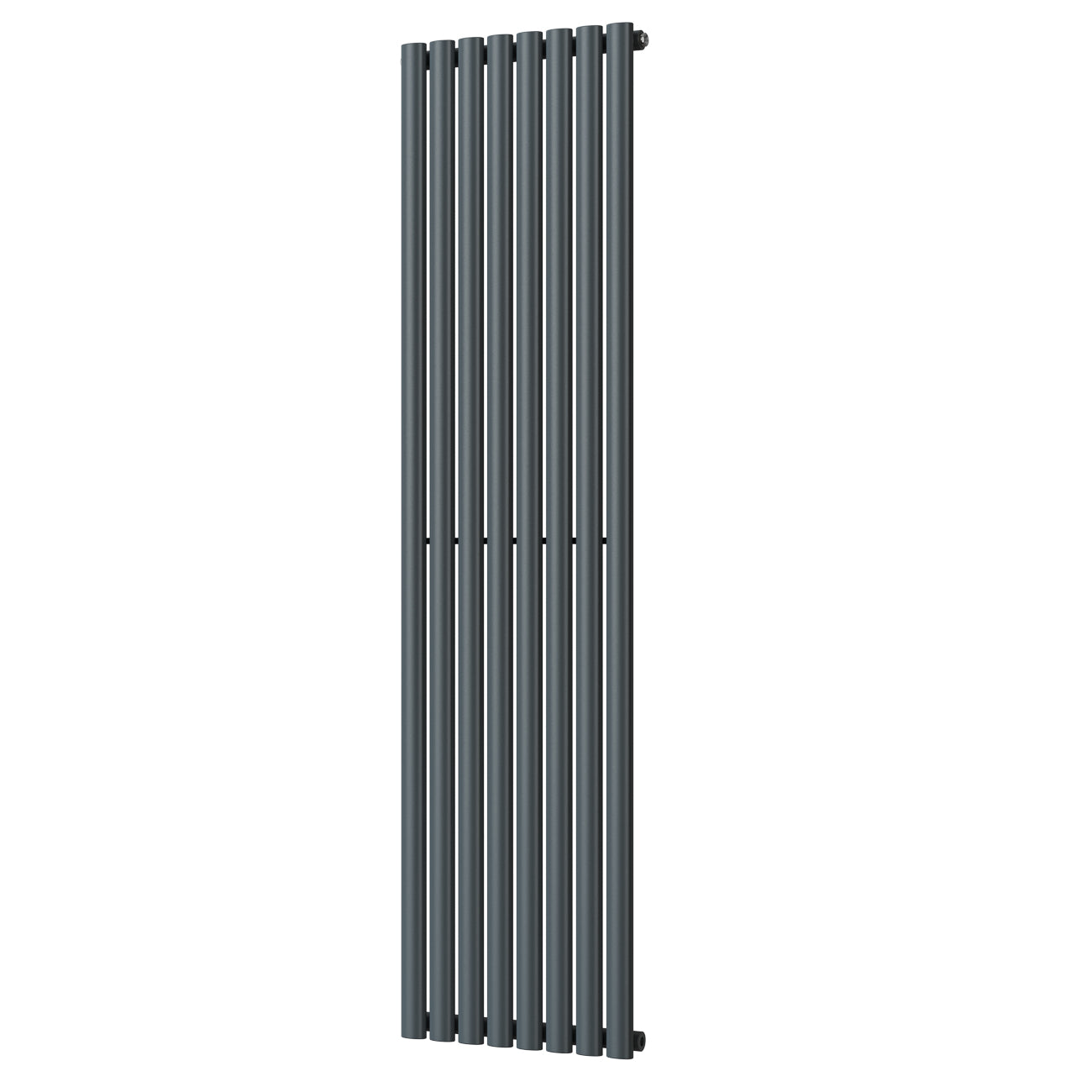 Omeara - Anthracite Designer Radiator H1800mm x W464mm Single Panel - Feet Included