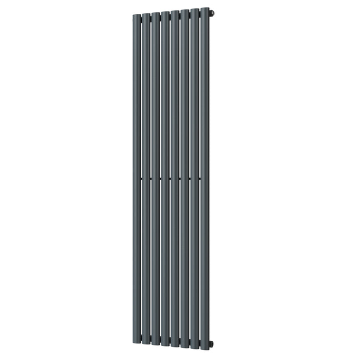 Omeara - Anthracite Designer Radiator H1800mm x W464mm Single Panel - Feet Included