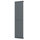Omeara - Anthracite Designer Radiator H1800mm x W464mm Single Panel - Feet Included