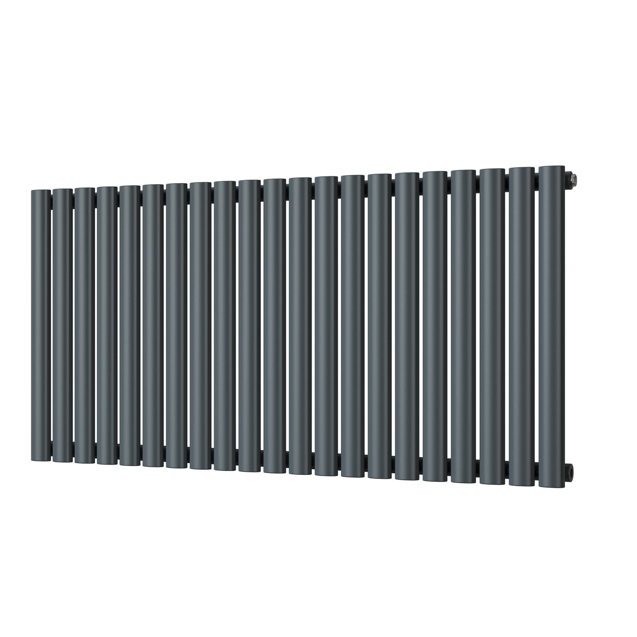 Omeara - Anthracite Horizontal Radiator H600mm x W1218mm Single Panel